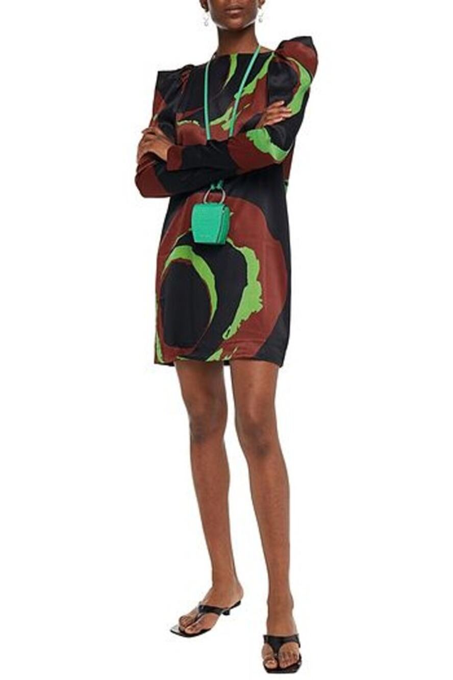 Rodebjer Gismara Printed Satin Crepe Dress Size XS NWT